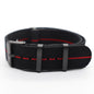 Black Canvas Nylon Strap With Elastic Strap