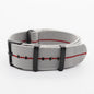 Black Canvas Nylon Strap With Elastic Strap