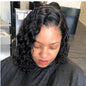 Women's Black Long Curly Hair